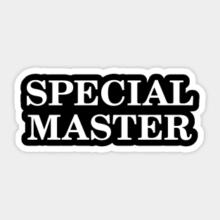 Special Master Sticker